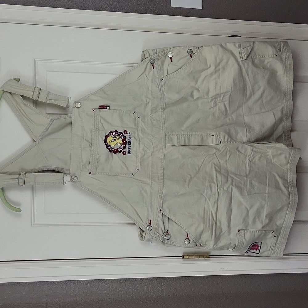 Vintage Tweety Looney Tunes Overall Shorts Size 26W / 28W